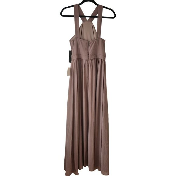 NWT Lulus Air of Romance Taupe Lavender Dress Evening Gown Bridesmaids Dress M - Picture 3 of 8